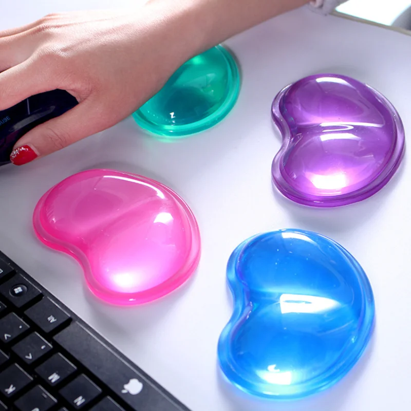Laptop Mouse - 手首,ハート型,人間工学に基づいた,クールな,デスクトップ用のシリコンジェルハンドレスト