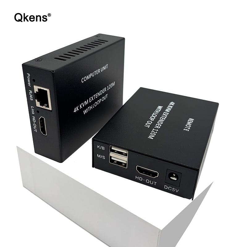 Hdmi Cable - 4K HDMI KVMエクステンダー RJ45 Cat6ケーブル経由 120M