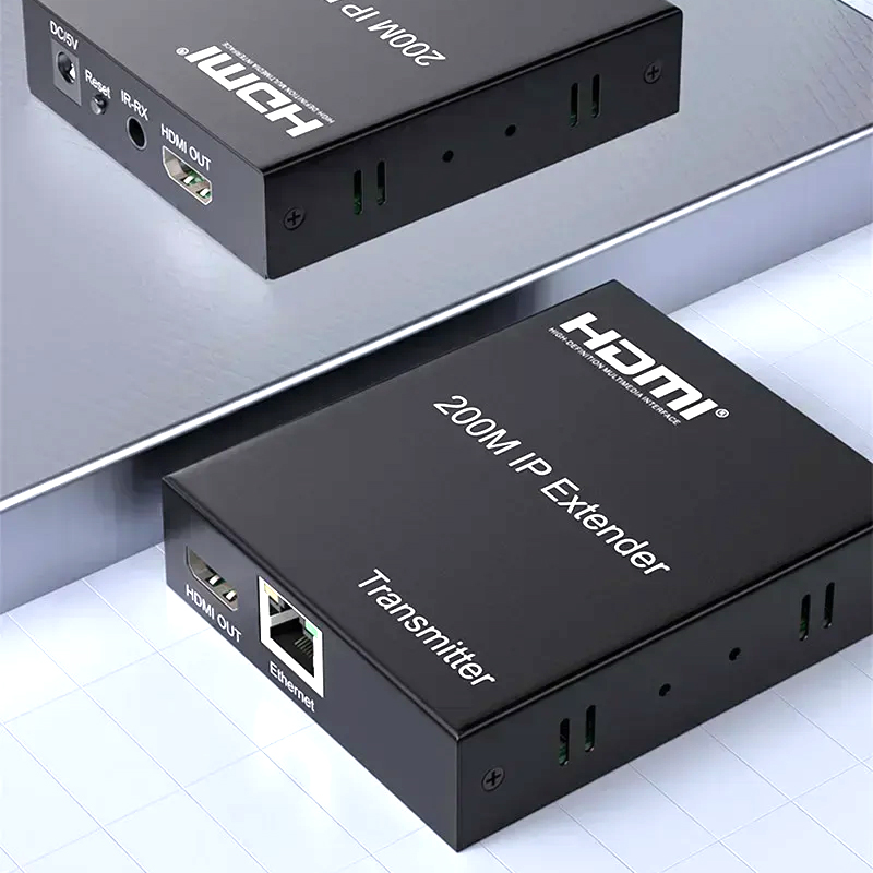 Hdmi Cable - 150m HDMI IPエクステンダー 200m HDMIイーサネットケーブルエクステンダー Cat5e
