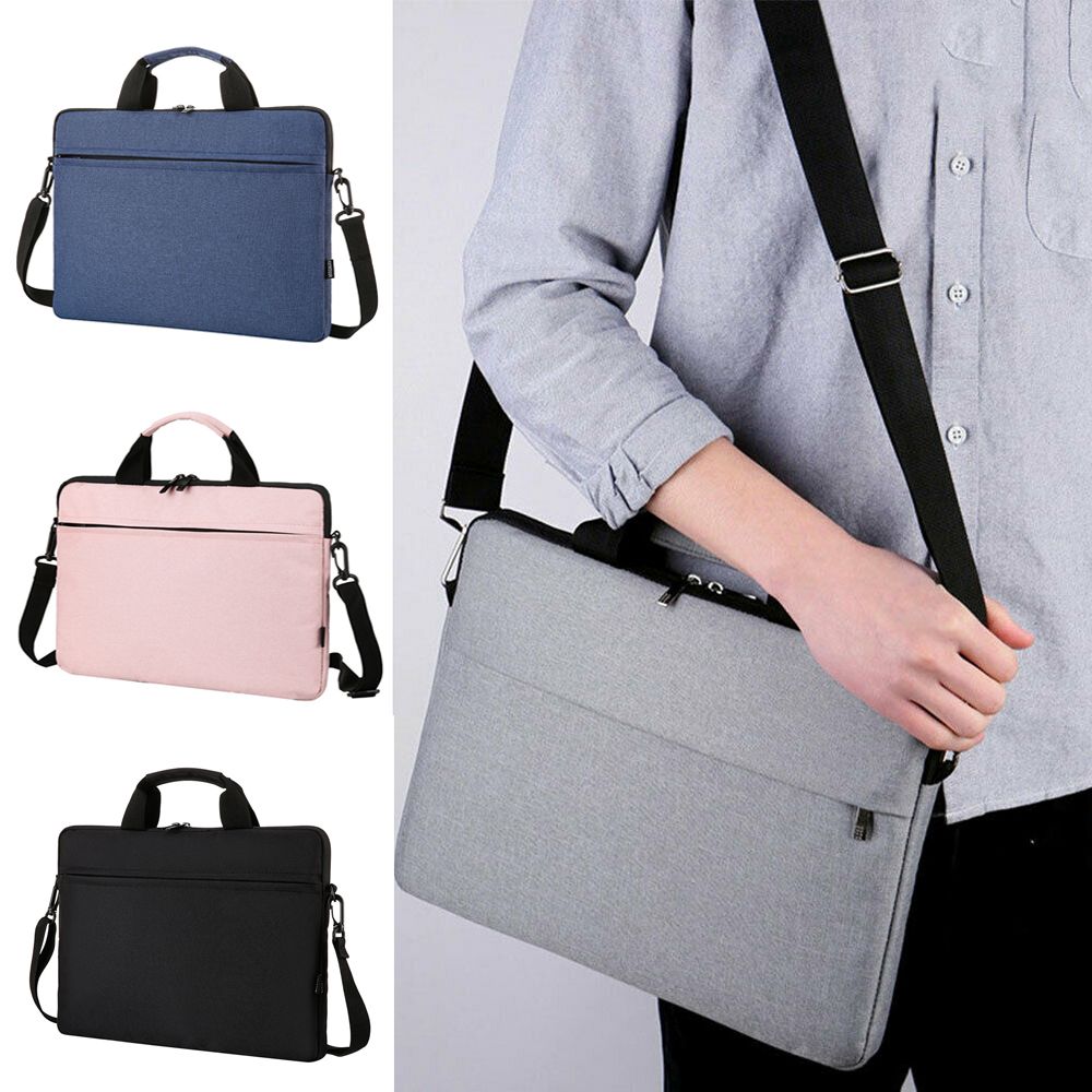 Laptop Sleeve - ファッション超薄型耐衝撃大容量ラップトップスリーブケースショルダーバッグノートブックカバーラップトップハンドバッグ HP デルレノボ用