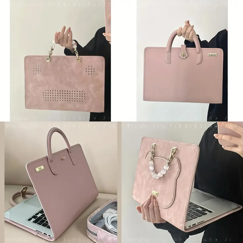 Laptop Sleeve - 14インチ、15インチ、16インチのノートパソコン用ポータブル保護ケース、ノートブックスリーブ、ハンドバッグ、耐久性のある収納ポーチ