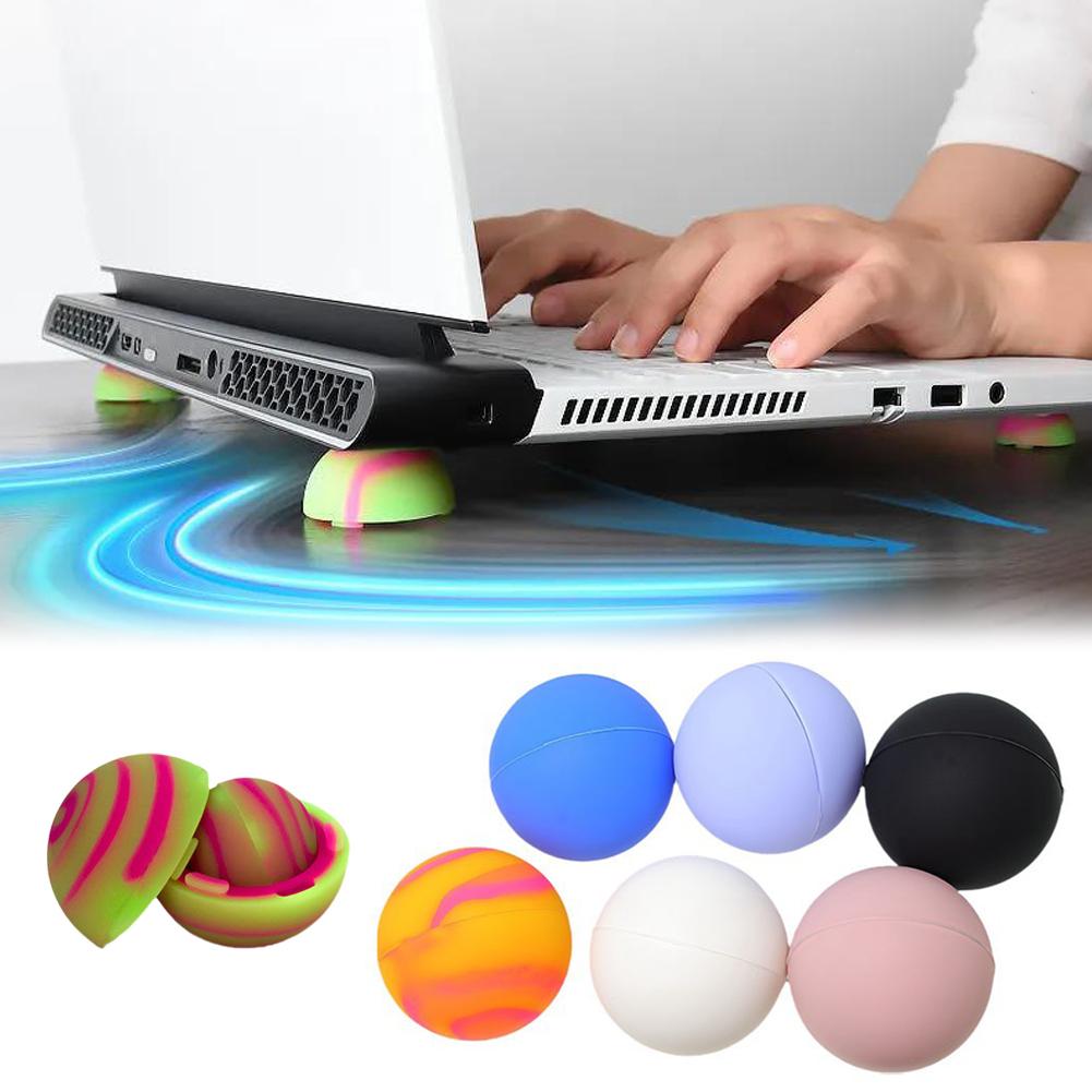Laptop Cooling Pad - ラップトップスタンドポータブル冷却パッド MacBook ラップトップクールボール放熱スキッドプルーフパッドクーラースタンド