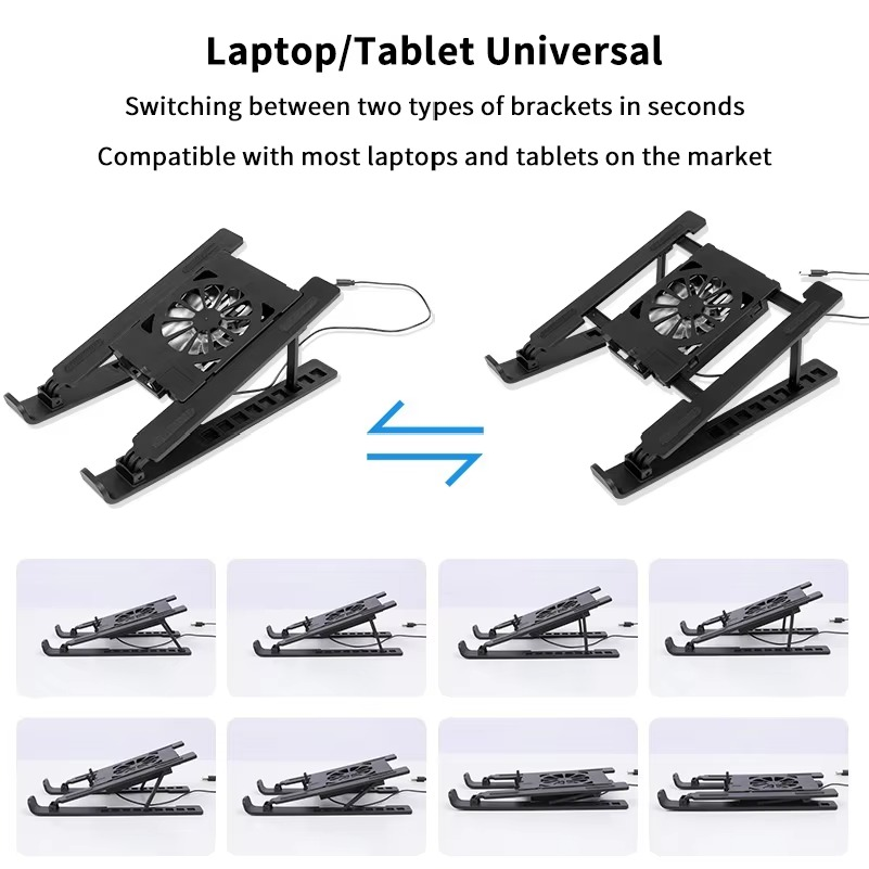 ノートパソコン用冷却スタンド。折りたたみ式で、持ち運び可能な - Laptop Cooling Pad のレビューと価格