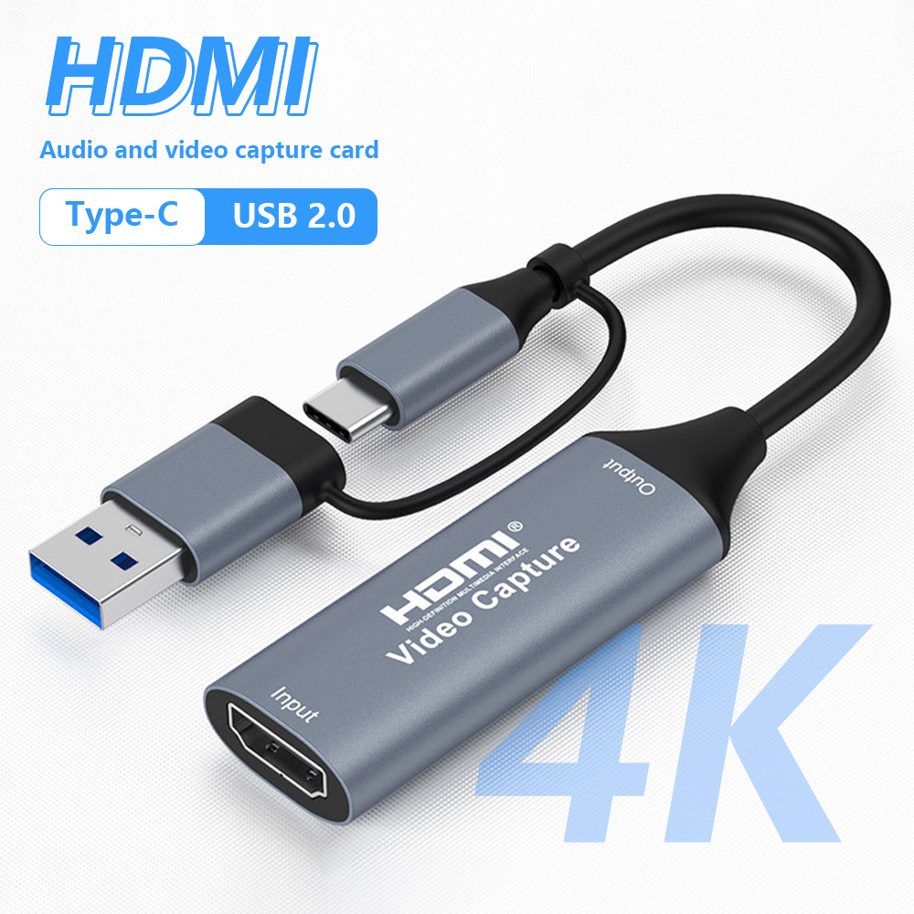 4K 2in1 USB 2.0 ビデオキャプチャカード US - Hdmi Cable のレビューと価格