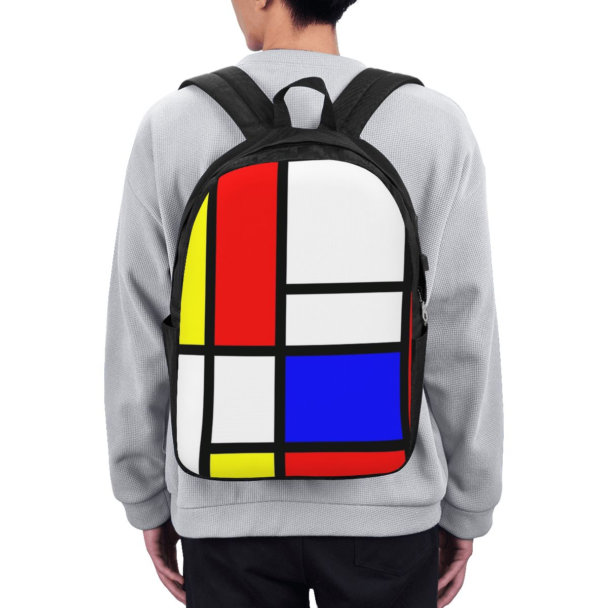 ピエト・モンドリアン構成バックパック旅行ノートブックバッグコ - Laptop Bag のレビューと価格