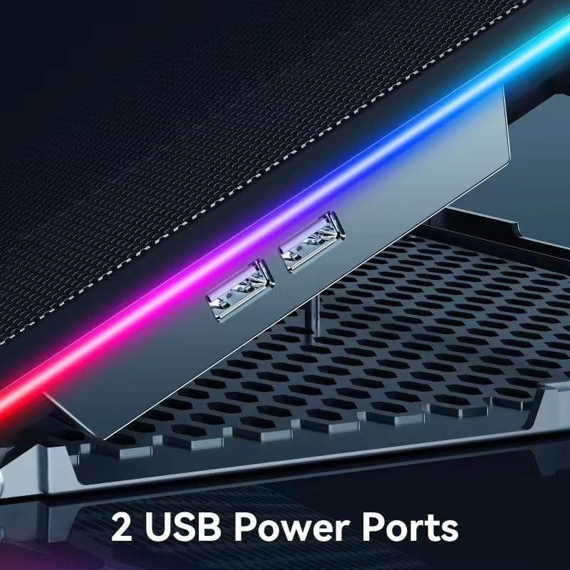 Rgbラップトップ冷却パッド、ゲーミングファン、13つのサイ - Laptop Cooling Pad のレビューと価格