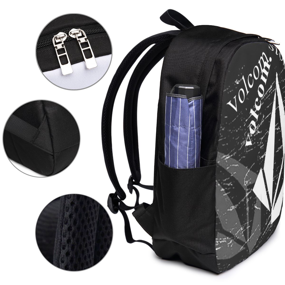 V-Volcom ロゴ バックパック トラベル ノートブック - Laptop Bag のレビューと価格