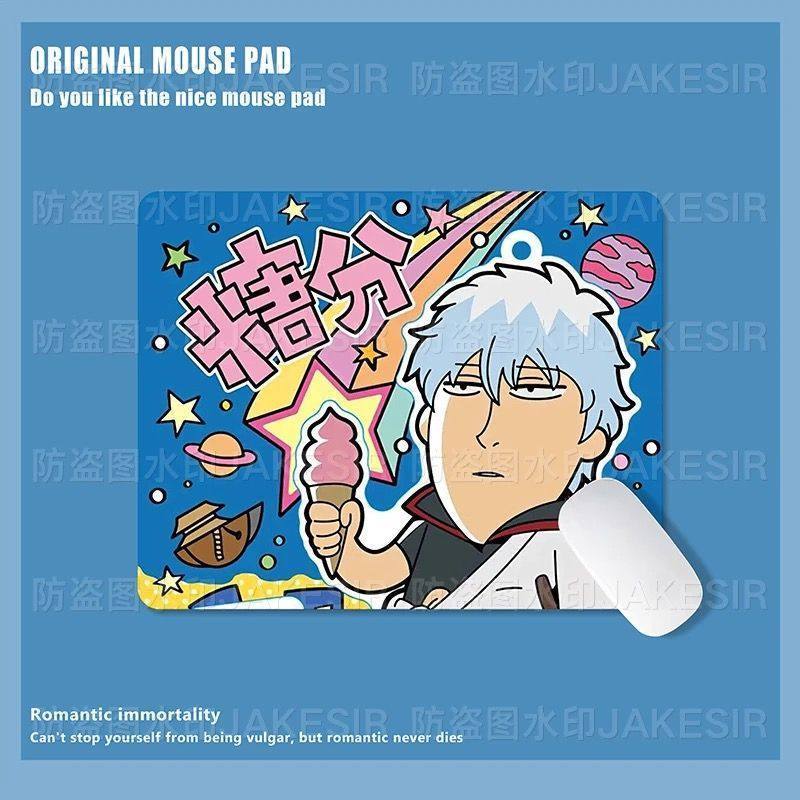 かわいい銀魂柄大型マウスパッド、滑り止めデスクマット、オフィ - Laptop Mouse のレビューと価格