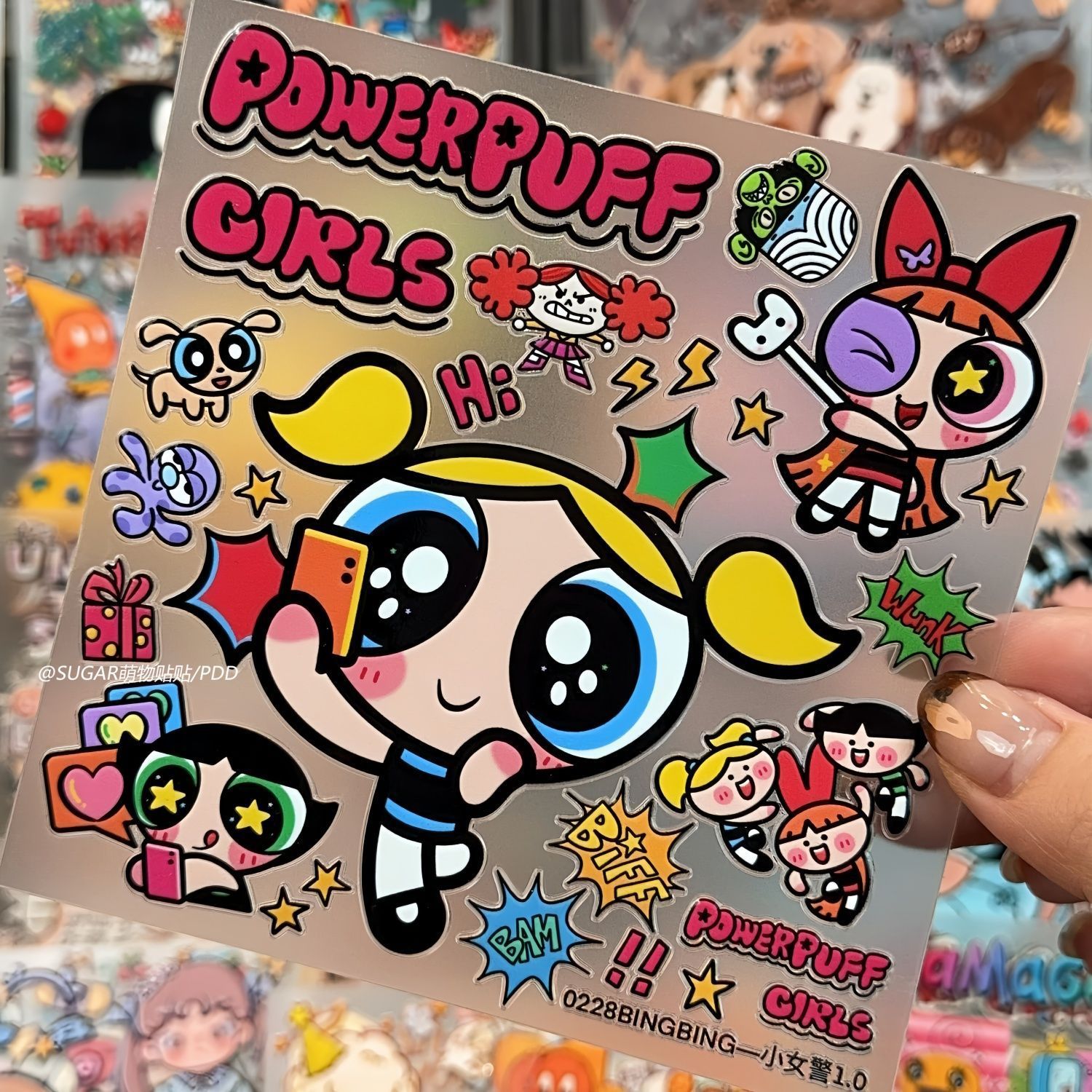 かわいいパワーパフガールキャラクターステッカーシート ヴィン - Laptop Original Accessories のレビューと価格