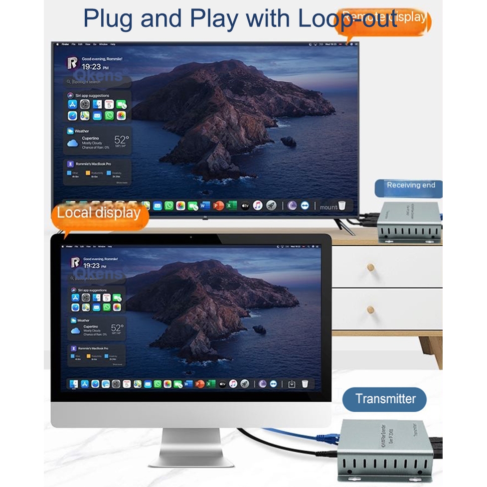 20km光ファイバーケーブル伝送 HDMI USB KVMエ - Hdmi Cable のレビューと価格