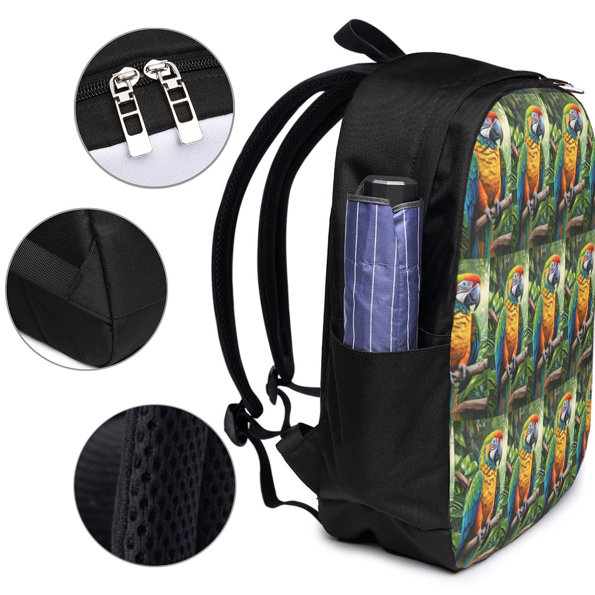 かわいいコンゴウインコのバックパック旅行ノートブックバッグコ - Laptop Bag のレビューと価格