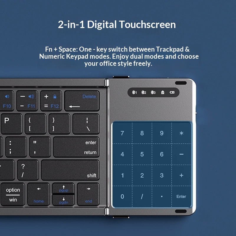 Mengzu 三つ折りワイヤレス Bluetooth キーボ - Laptop Mouse のレビューと価格