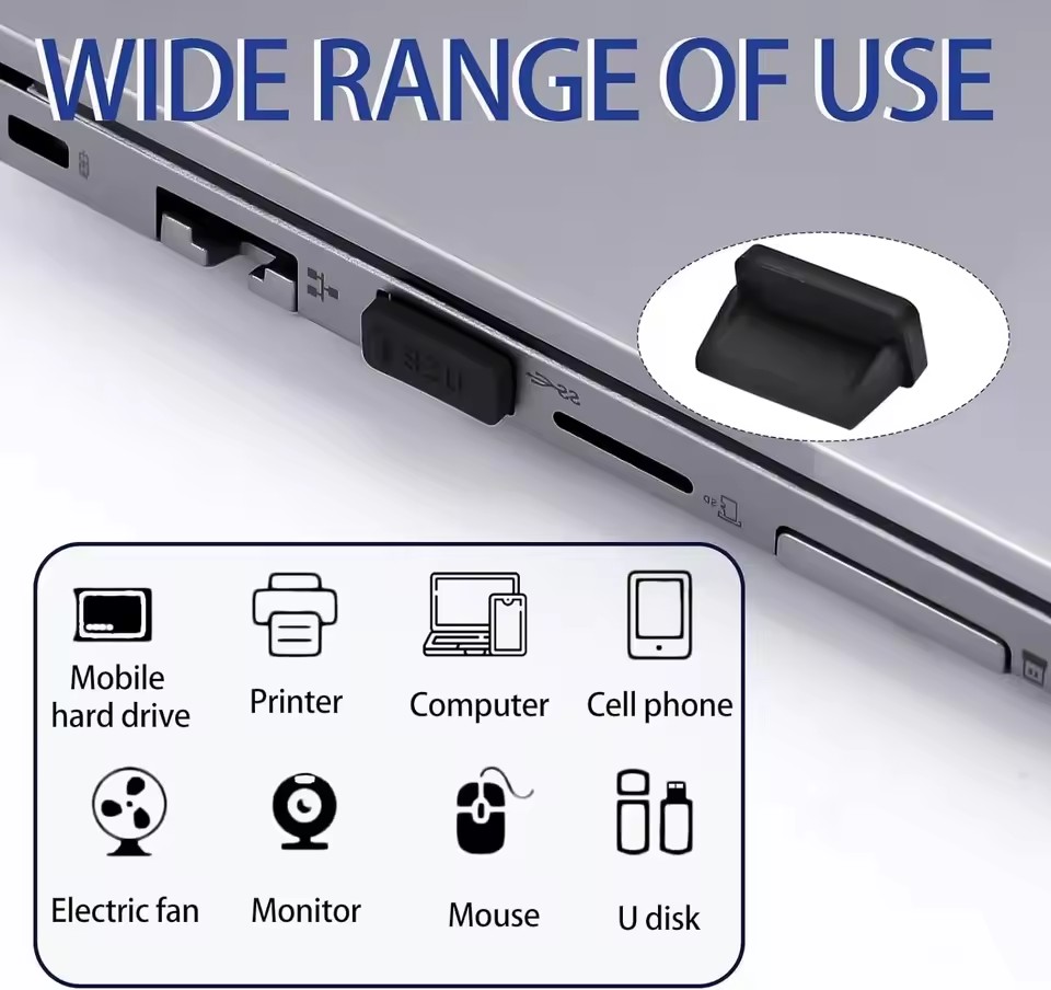 USB-A充電ポート用ダストプラグ カバーキャップ メスジャ - Laptop Original Accessories のレビューと価格