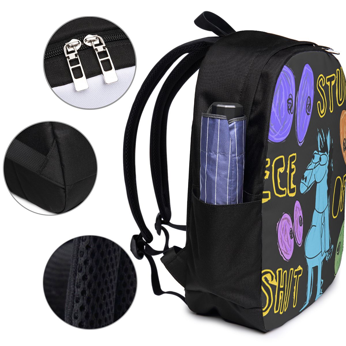 漫画ボージャック・ホースマン愚かなクソみたいなものバックパッ - Laptop Bag のレビューと価格